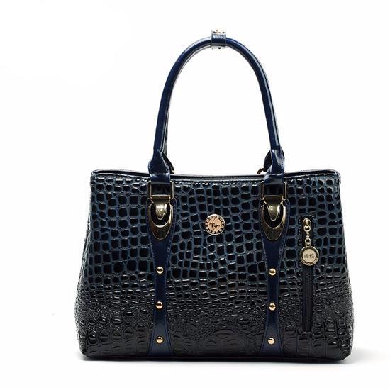 Crocodile Leather Tote Handbag