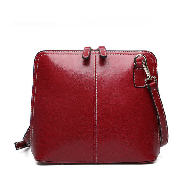 Elegant Leather  Women's Shoulder Bag